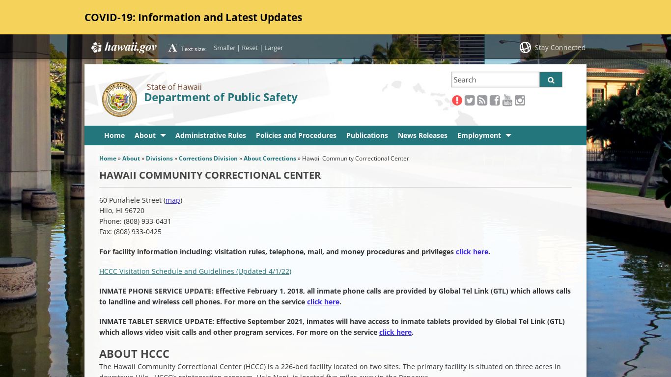 Hawaii Community Correctional Center